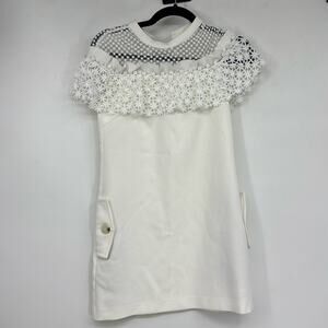 Self Portrait White Mini Dress